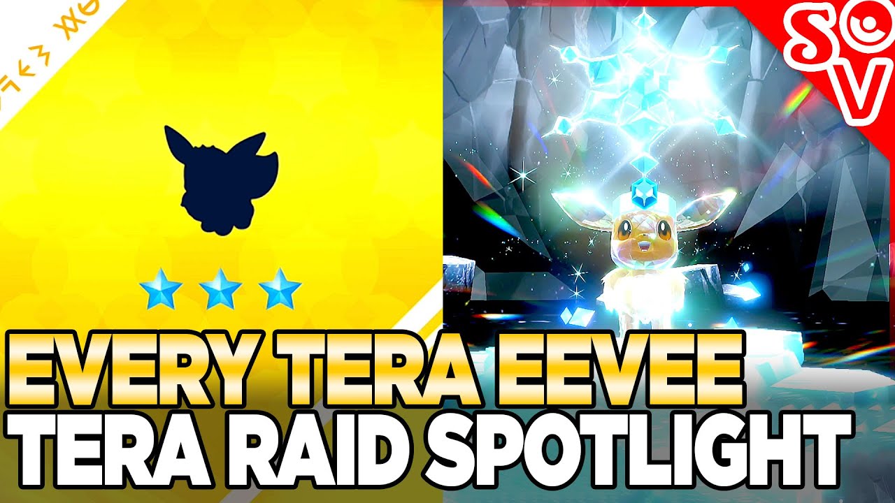 Every Tera Eevee! Tera Raid Spotlight Event *OVER* | Pokemon Scarlet and Violet