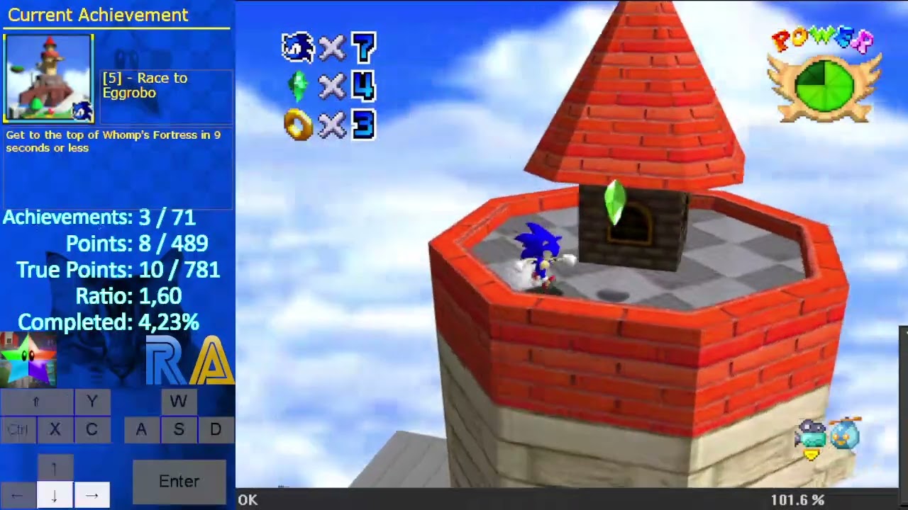 Super Mario 64: Sonic Edition Plus RetroAchievements