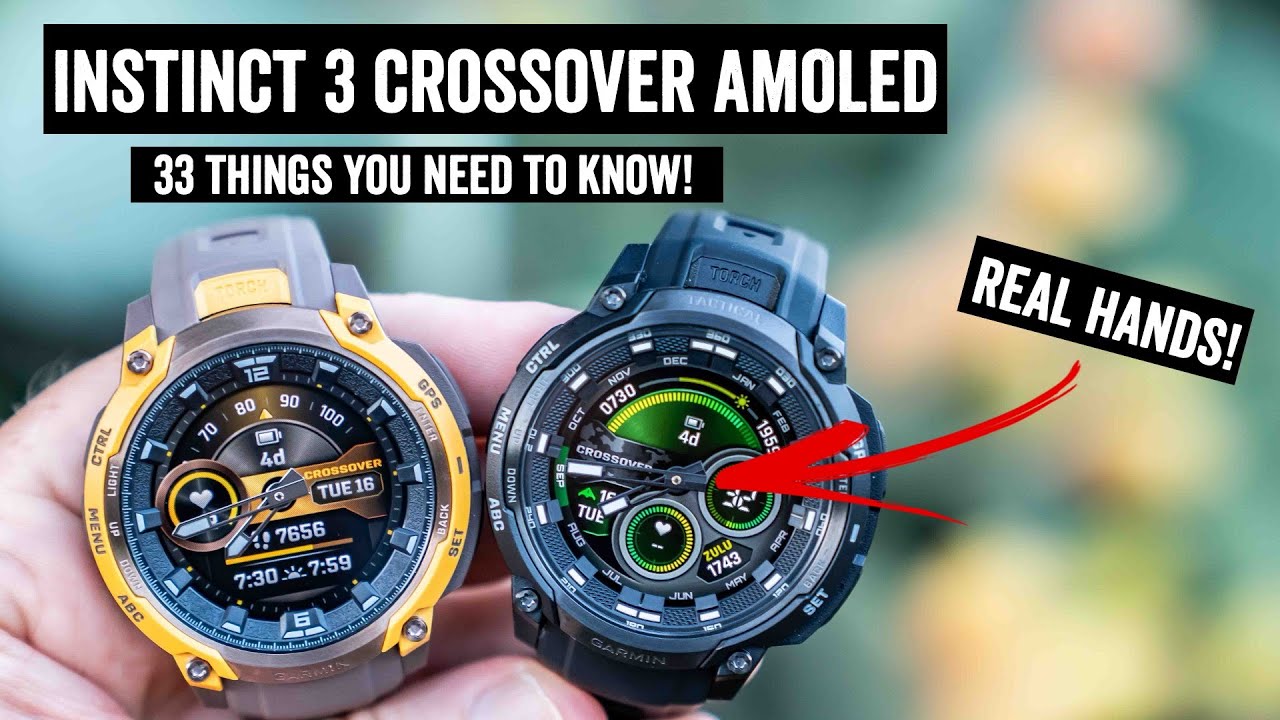 Garmin Instinct 3 Crossover AMOLED & Tactical Hands-On: 33 New Things To Know!
