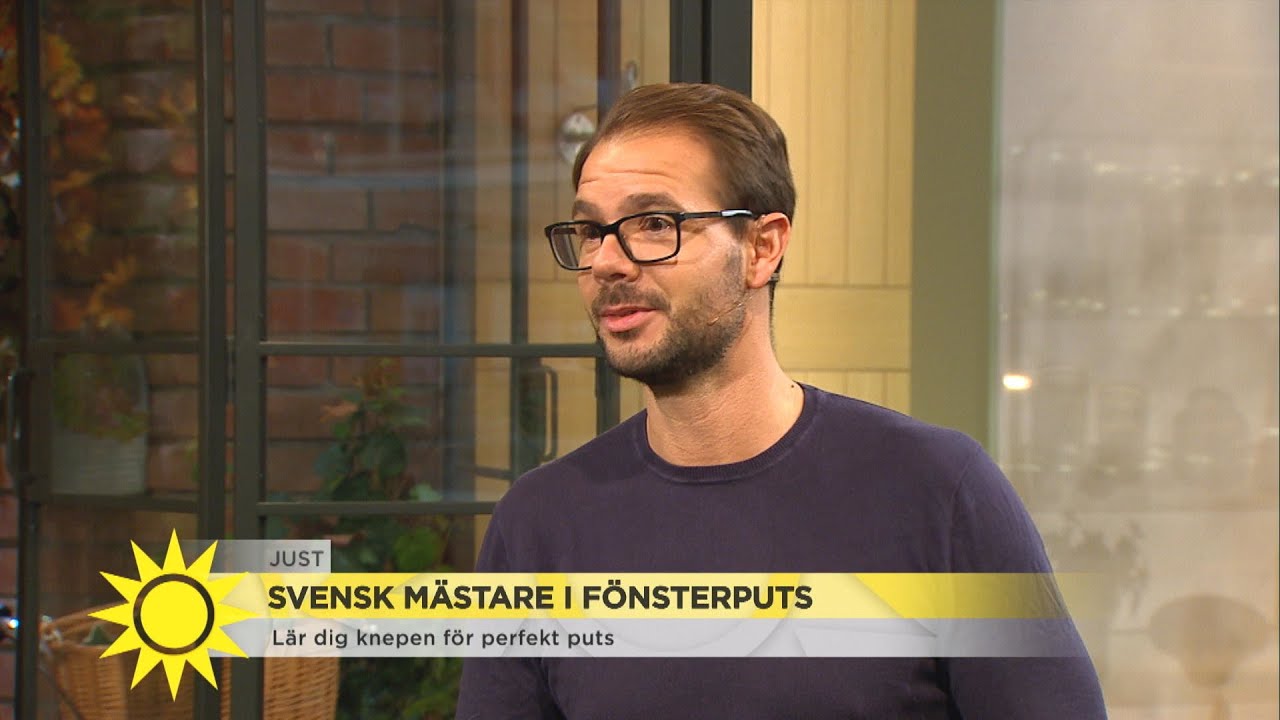 Han är bäst i Sverige på att putsa fönster - Nyhetsmorgon (TV4)