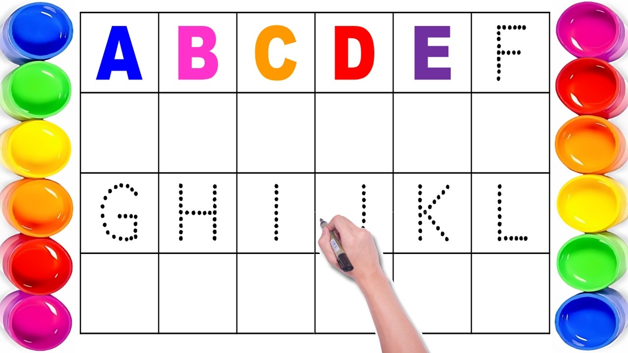 Alphabet | A for avocado 🥑 | B for broccoli 🥦 | abcd | abc song | Phonics song | Numbers 1-100 | 123
