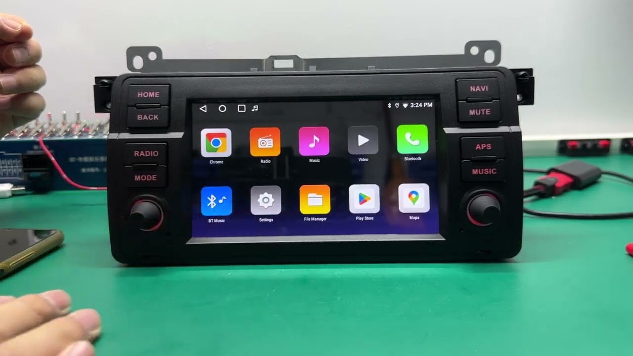 Android 2din AutoRadio Wireless Carplay Car Multimedia Player Stereo For BMW 3 Series E46 M3