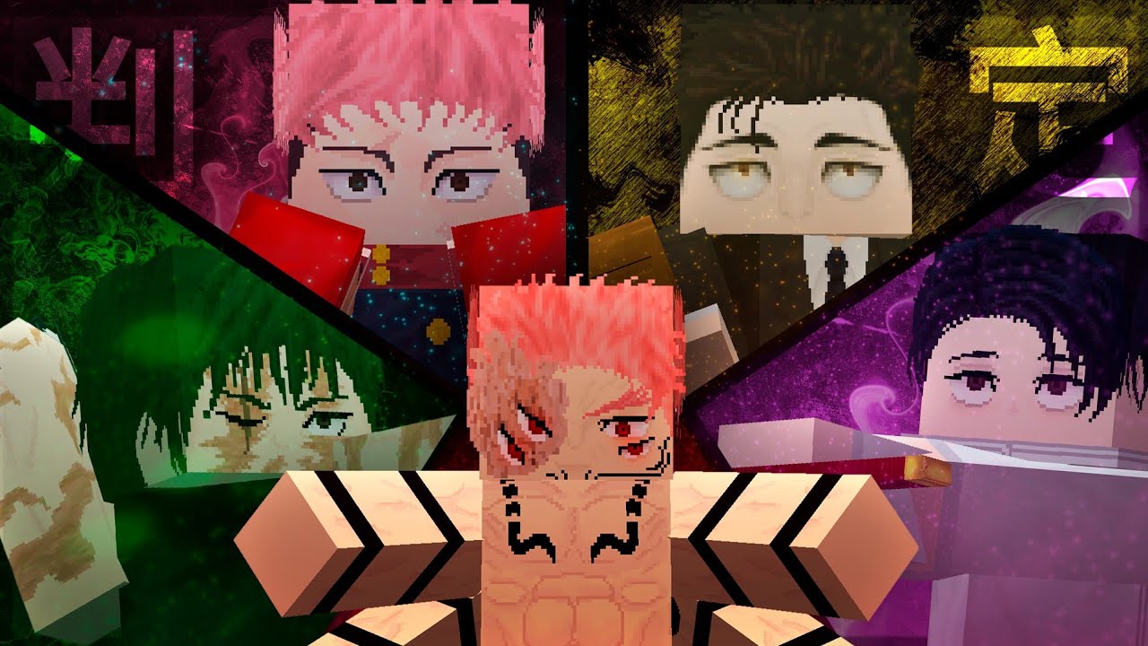 HIGURUMA, YUTA, MAKI E ITADORI vs SUKUNA HEIAN no Minecraft!