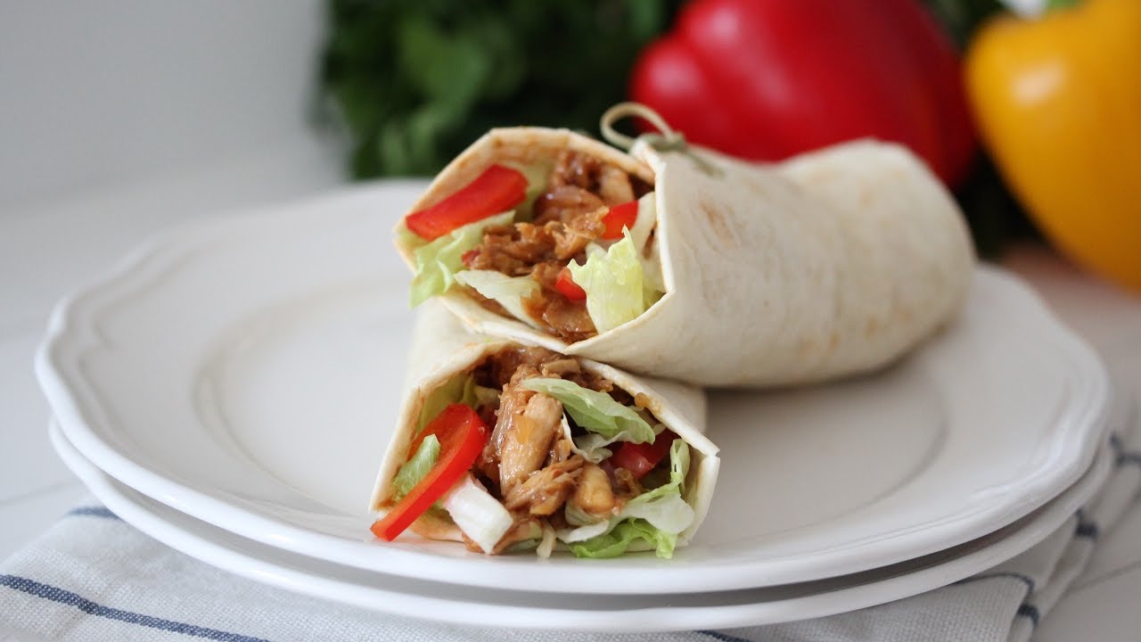 Sweet chili Chicken Wraps / Wraps met Zoetzure Kip