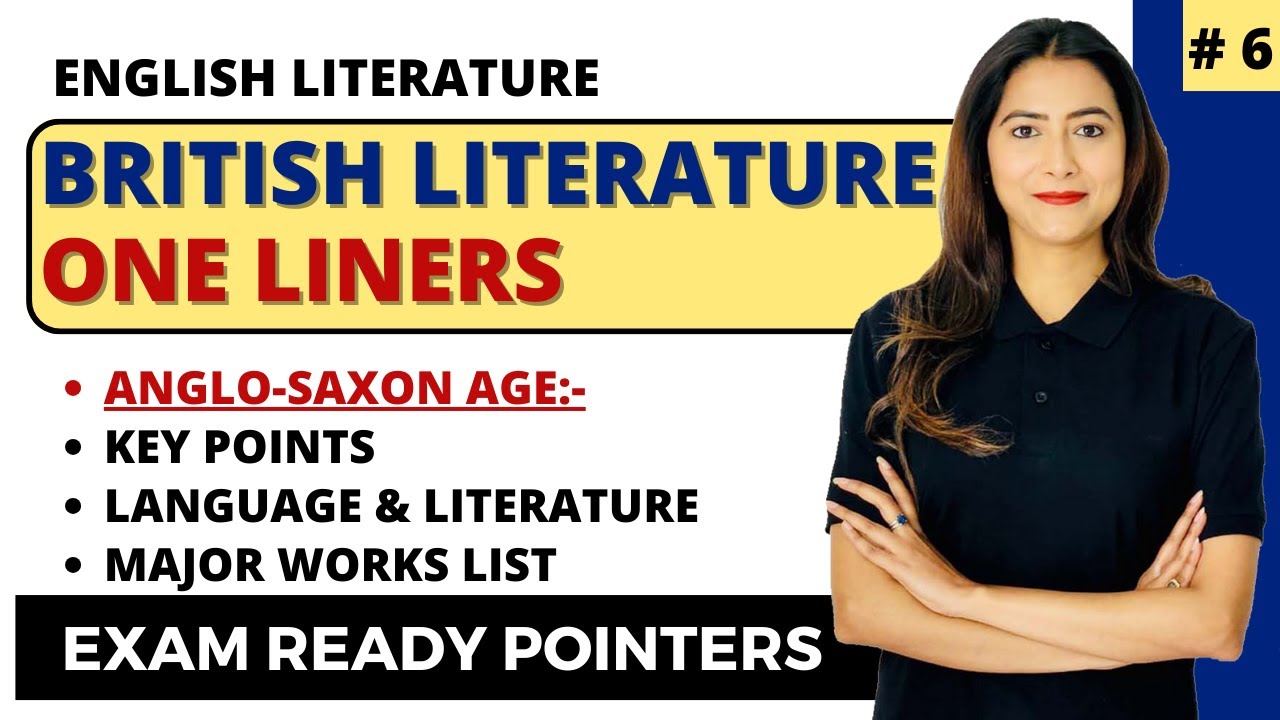 British Literature Important One-Liners : Anglo-Saxon Age | UGC NET English | Sunaina Jethani