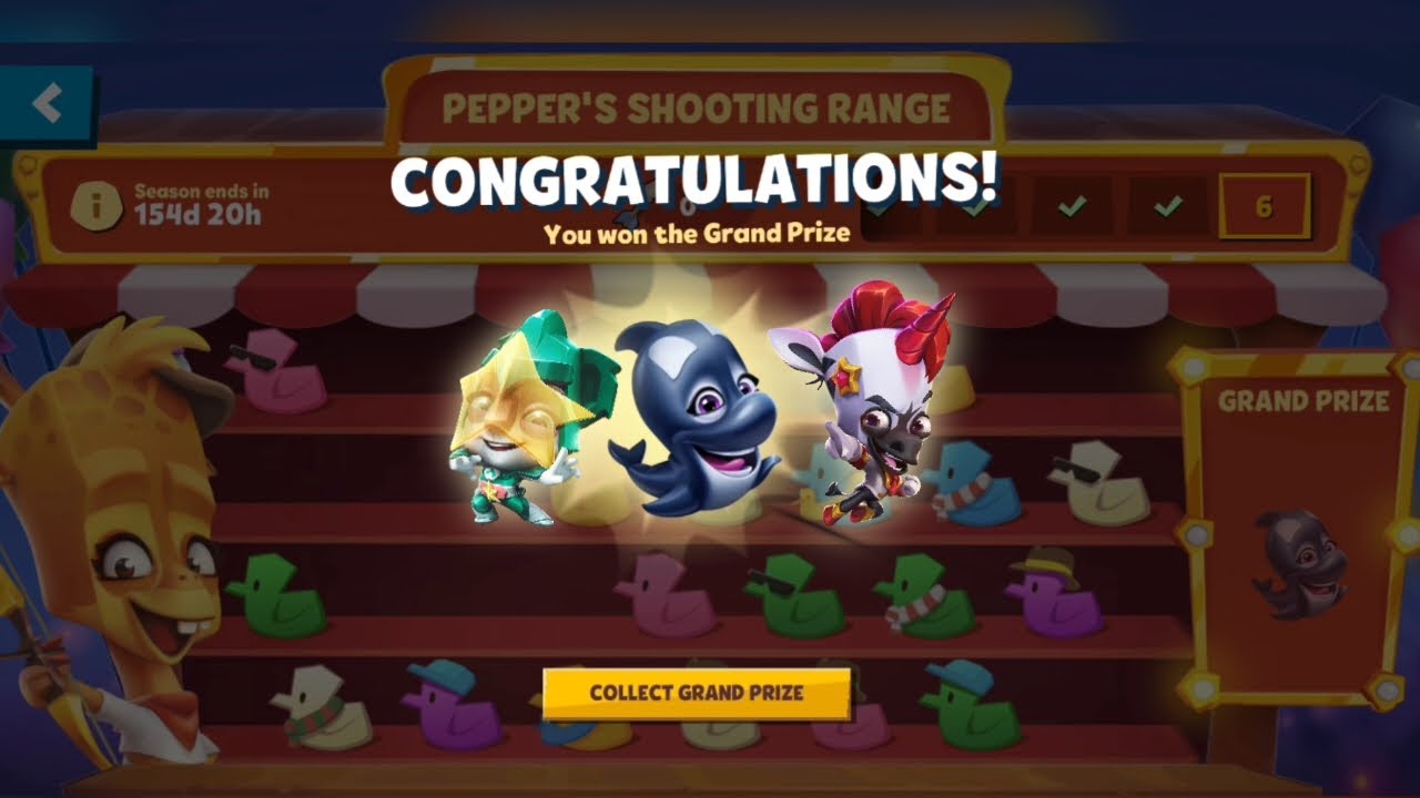 Zooba Pepper Shooting Range Win Reward Crate New Character