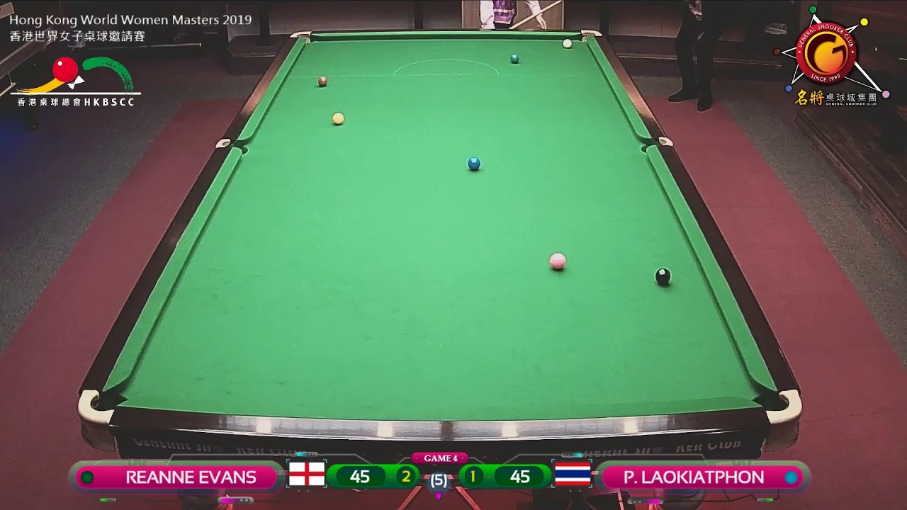 Hong Kong World Women Masters 2019 Reanne Evans VS P. Laokiatphon