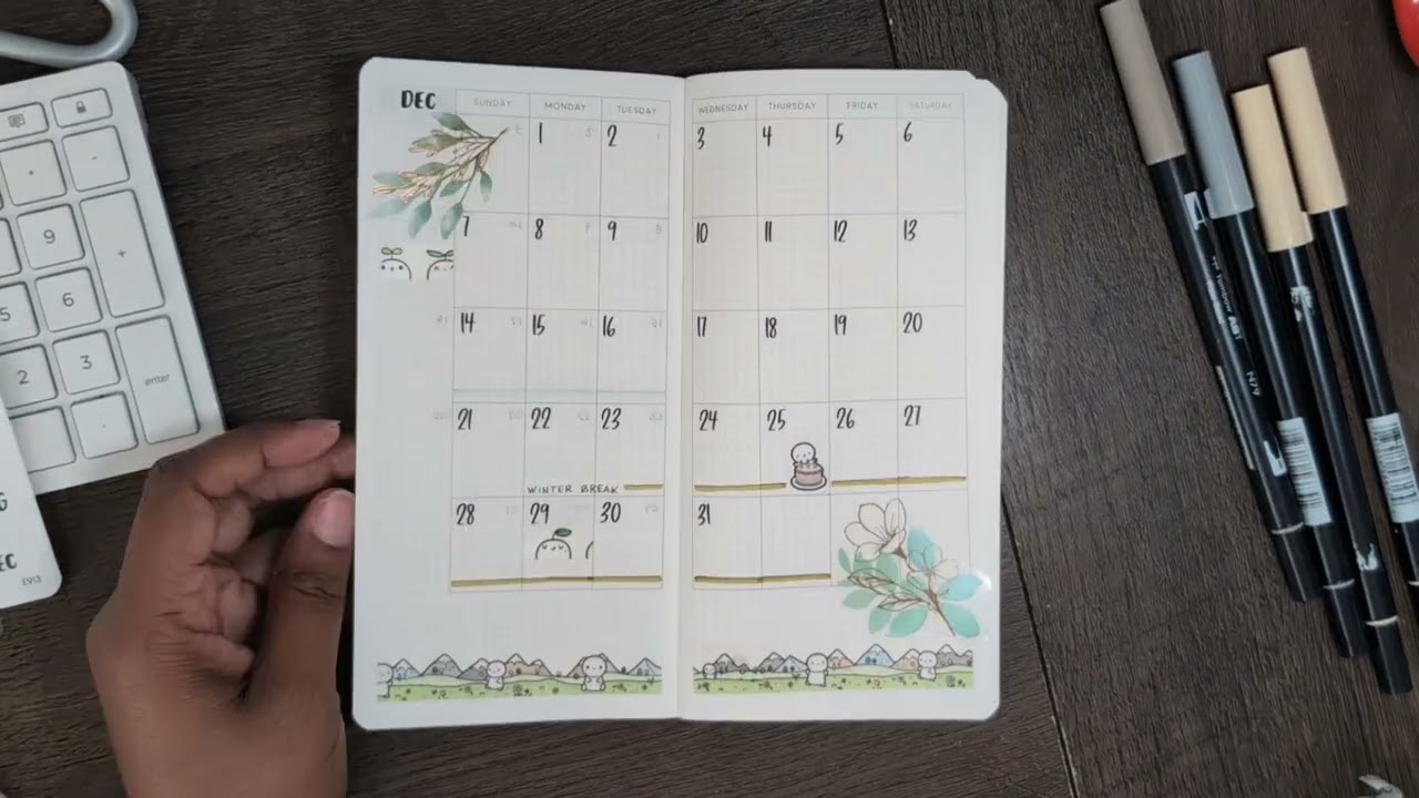 ДЕКАБРЬ 2025 г. — Настройка планировщика «DUPE» в рамках Hobonichi Weeks | Аура Эстель +Энни План...