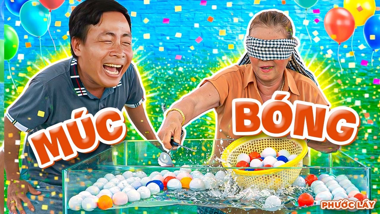 Trò Chơi Múc Bóng Màu Trong Hồ Nước Nhẹ Nhàng Lụm 2 Củ | Phước Lầy