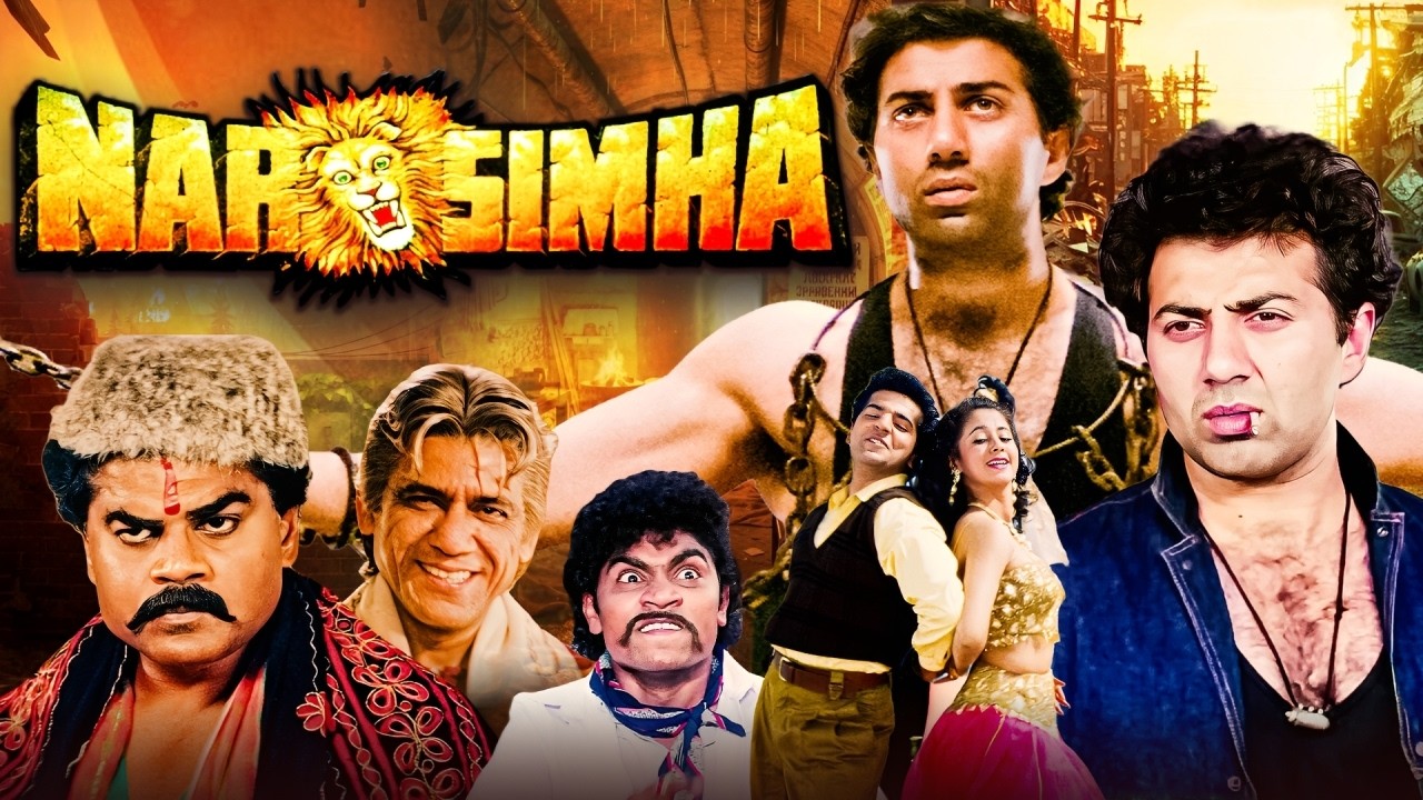 Sunny Deol Superhit Action Movie - Narsimha (1991) | Dimple Kapadia, Urmila Matondkar, Om Puri