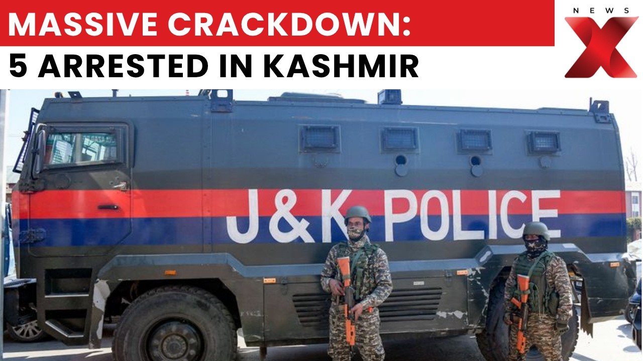 Big terror bust! Jammu Kashmir Police arrest five including Pakistani terrorists