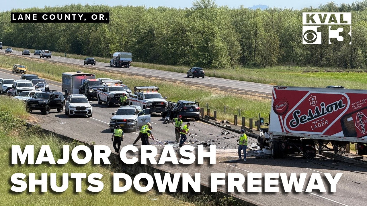Major Crash Shuts Down Northbound I-5 Near Beltline Highway Friday Afternoon