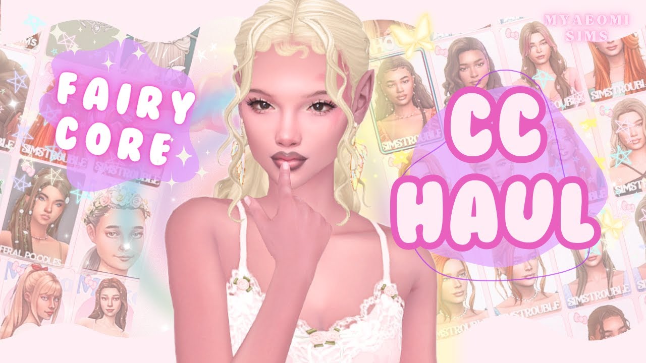 30+ fairy core cc haul!🧚🏽‍♀️✨ sims 4 cc finds + links ♡