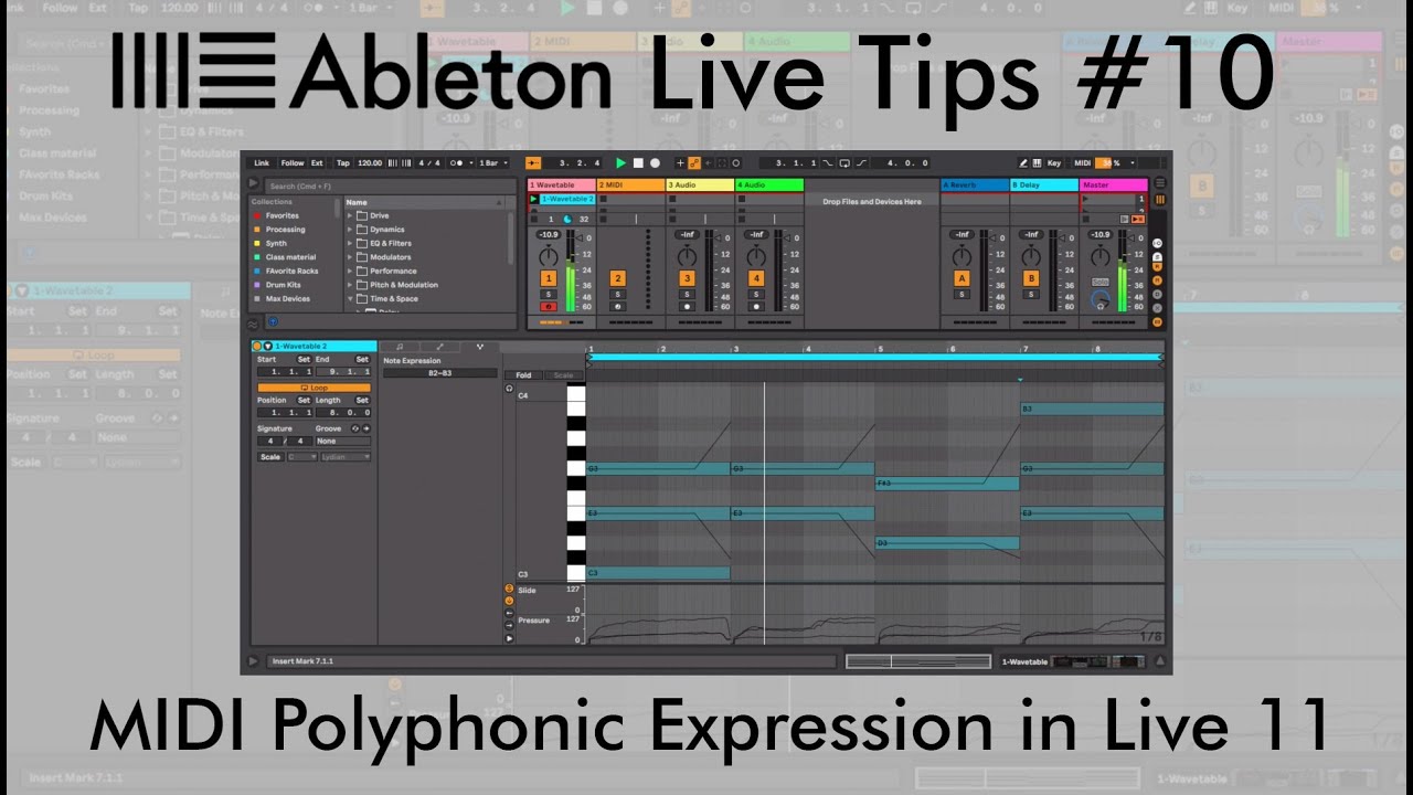 MPE in Live 11- ABLETON LIVE TIP #10