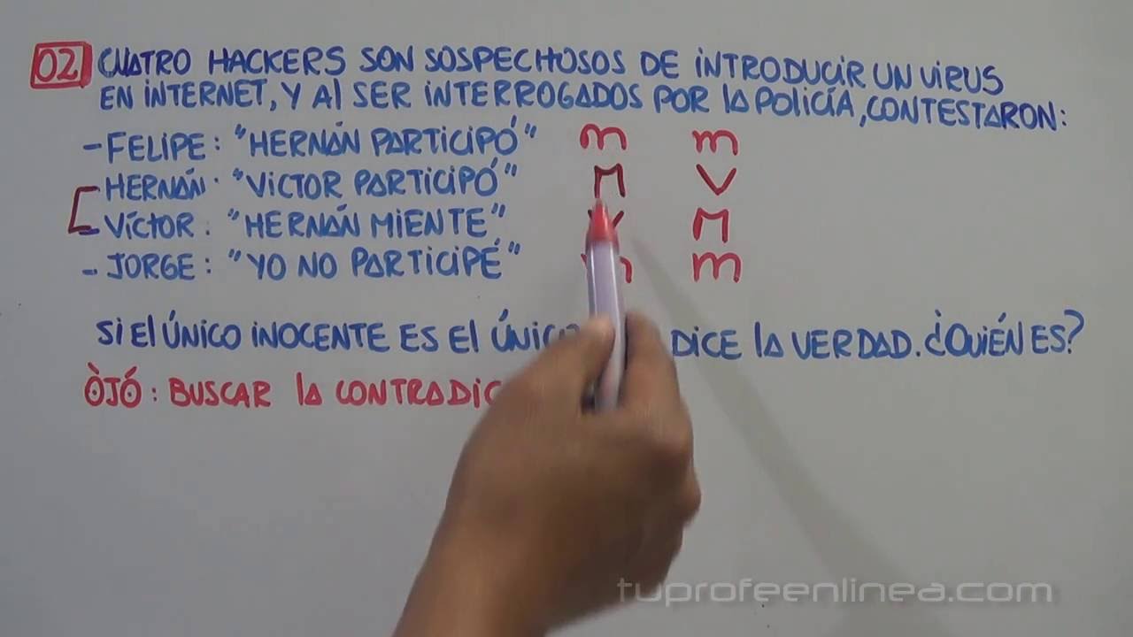 PROBLEMAS SOBRE VERDADES Y MENTIRAS
