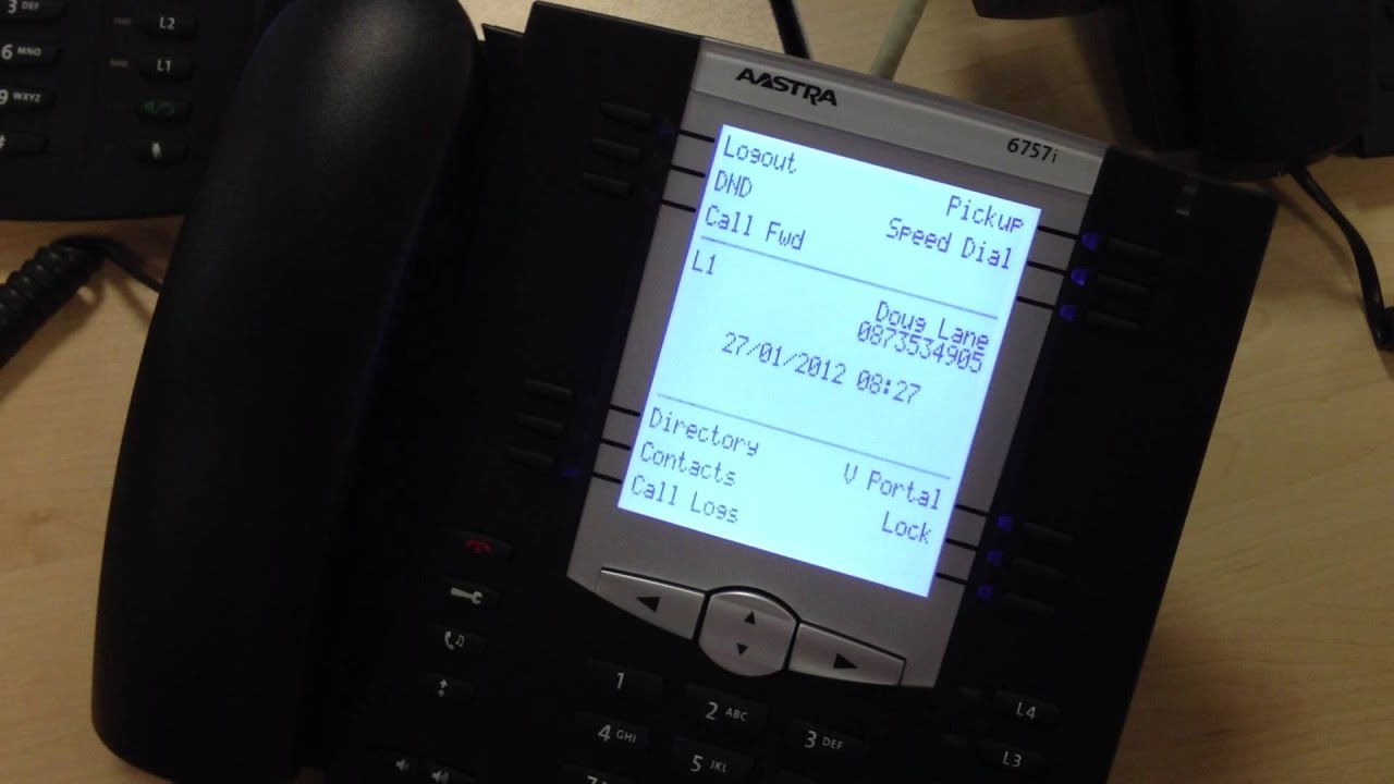 Broadsoft Hoteling on Aastra 6757i