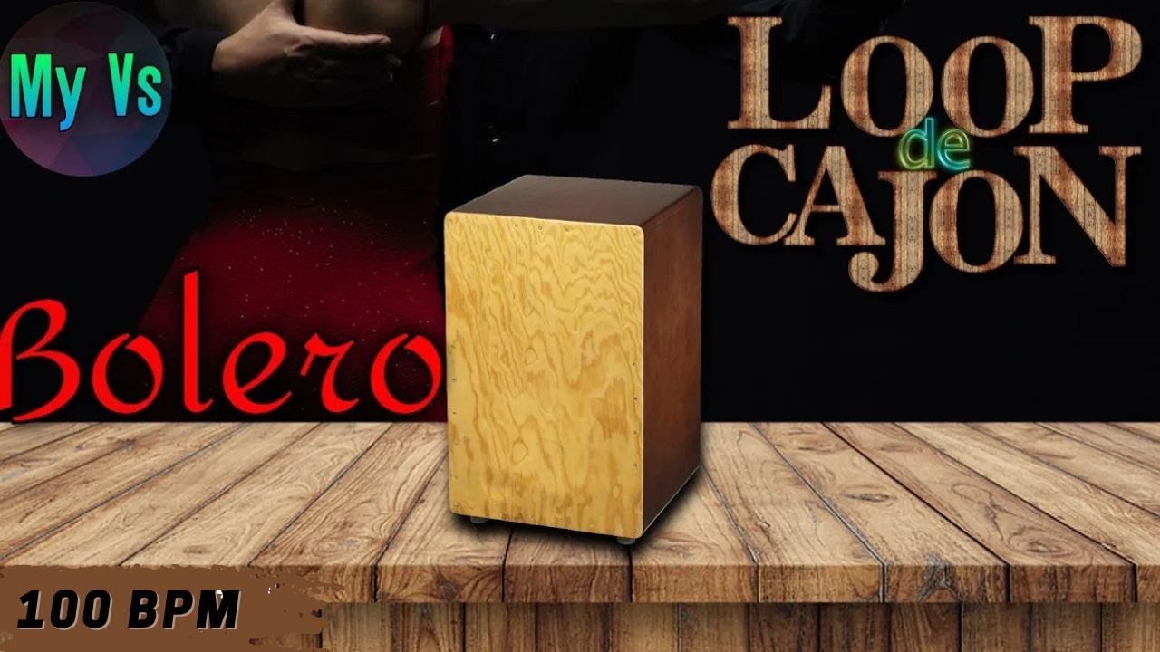 📦 LOOP de CAJON [ BOLERO ] para TOCAR e COMPOR | bpm 100 loop drums