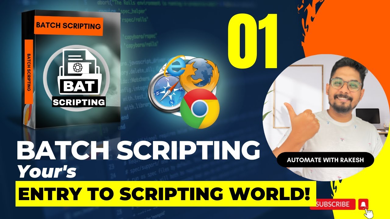 Batch Command to Open URL | Your First Batch Scripting