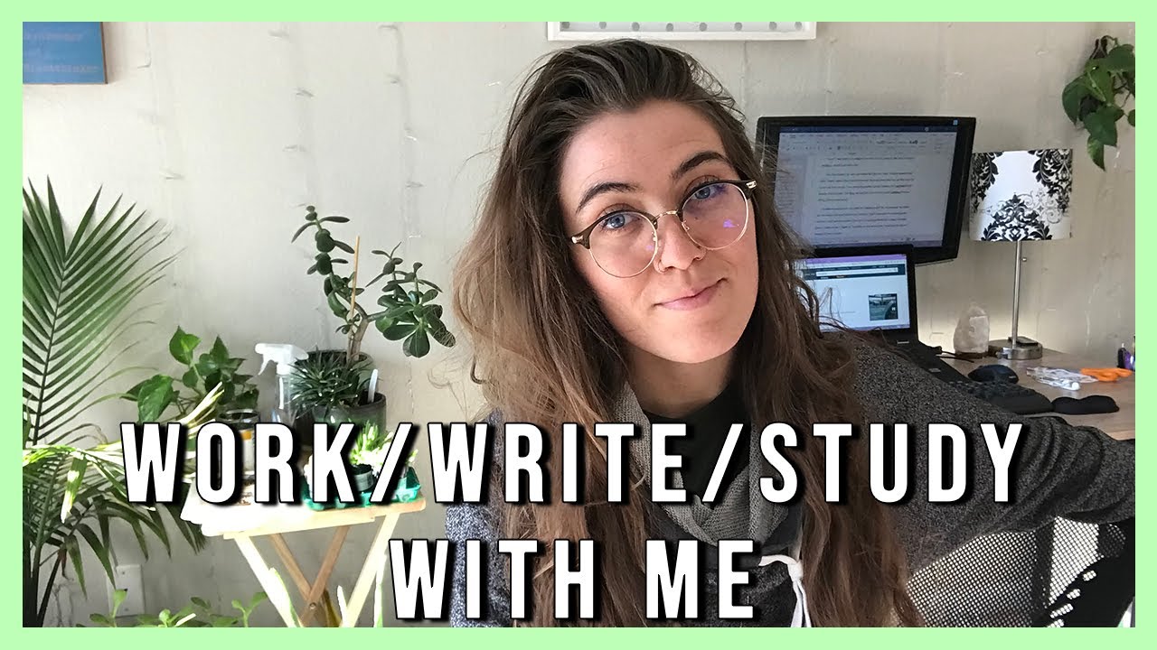 WRITE/EDIT/STUDY WITH ME! 💻 One hour of focused work | Natalia Leigh