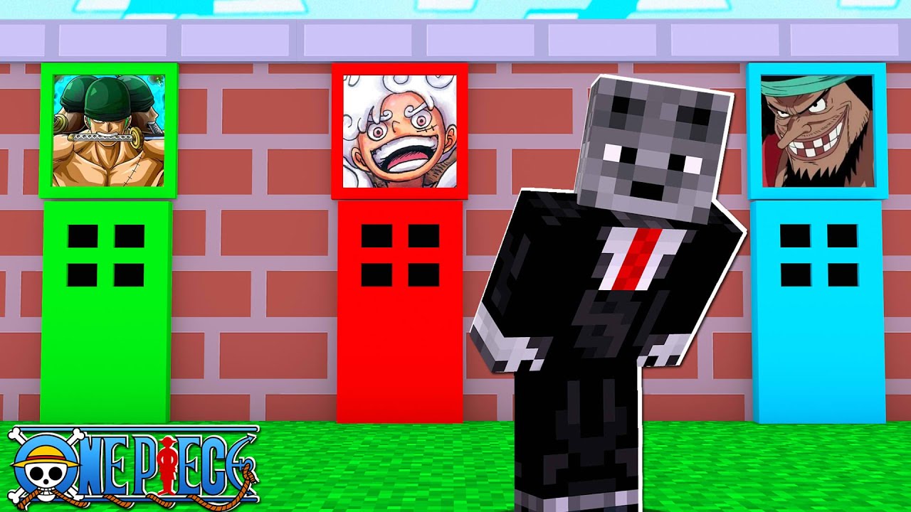 Não Escolha a Porta Errada de One Piece VALE TUDO de Fruta vs Haki vs Espadas Lendárias no Minecraft