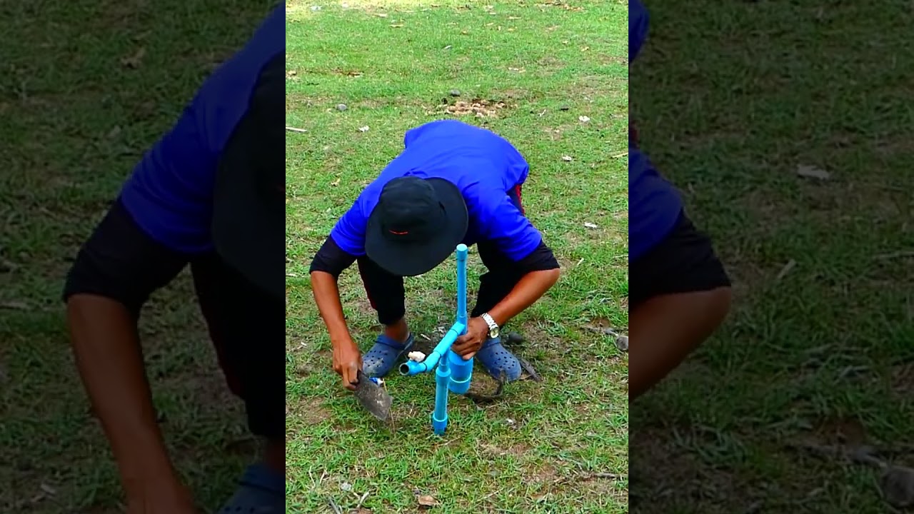 king idea.pressure bottle connect pvc pipe big to small  many people know this!