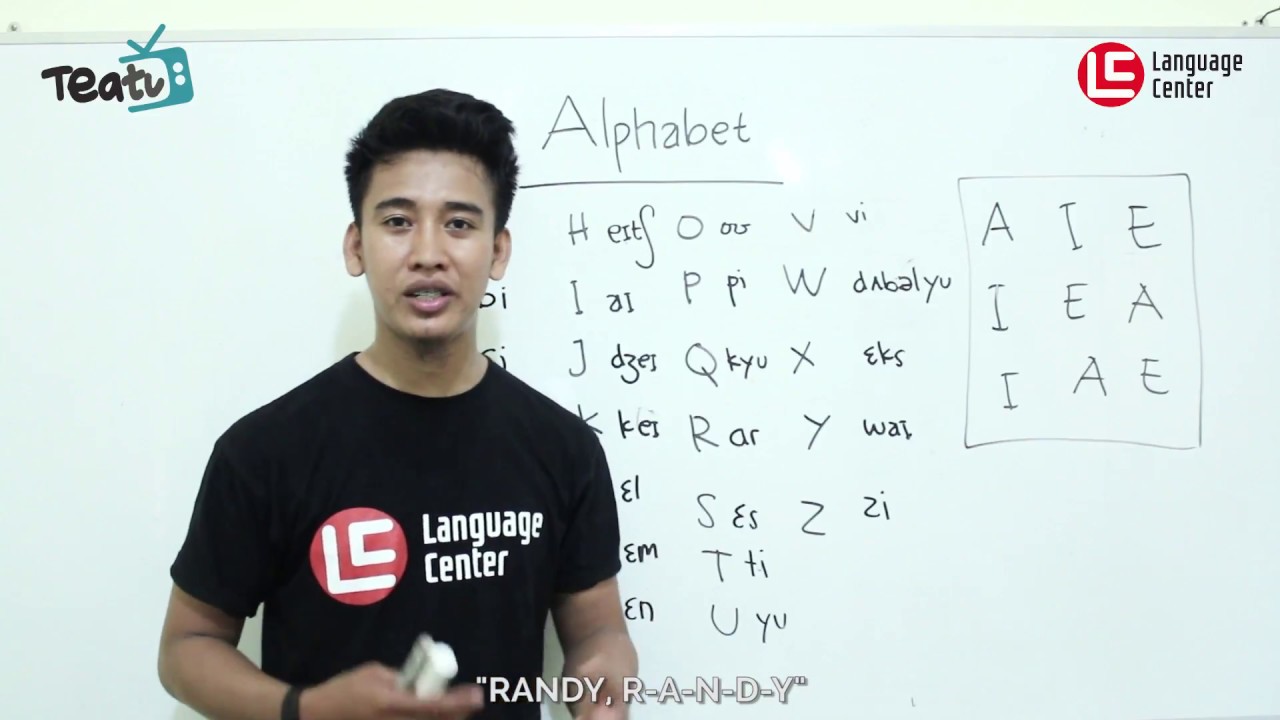 Alphabet Pronunciation in American English | TEATU #21 with Mr.Randy - Kampung Inggris LC
