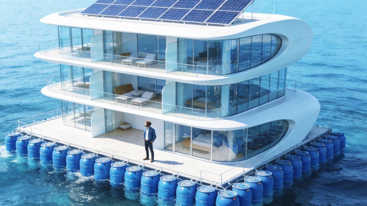 Grand Summary: Man Builds Three-Story Luxury Floating Villa for Only $800！#diy