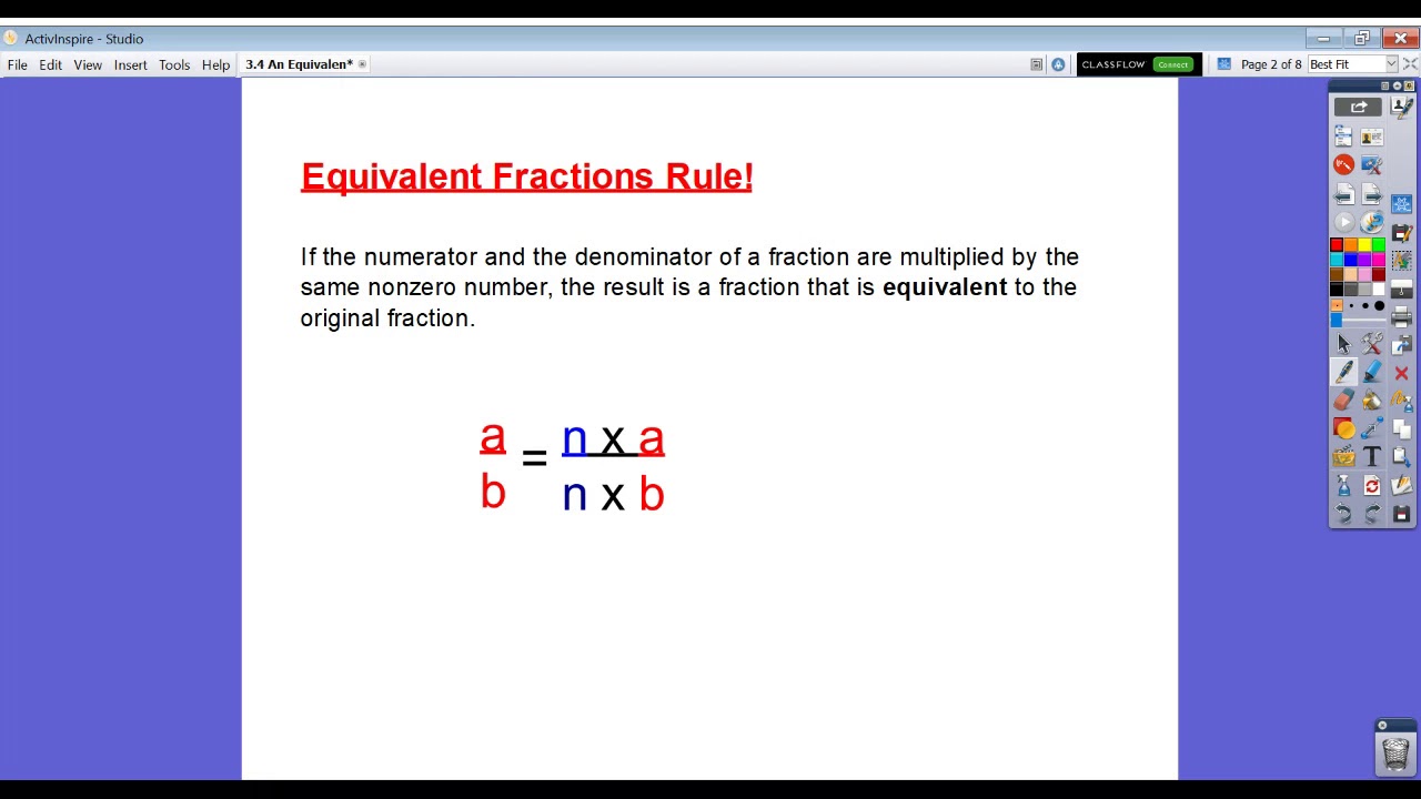 3.4 An Equivalent Fractions Rule