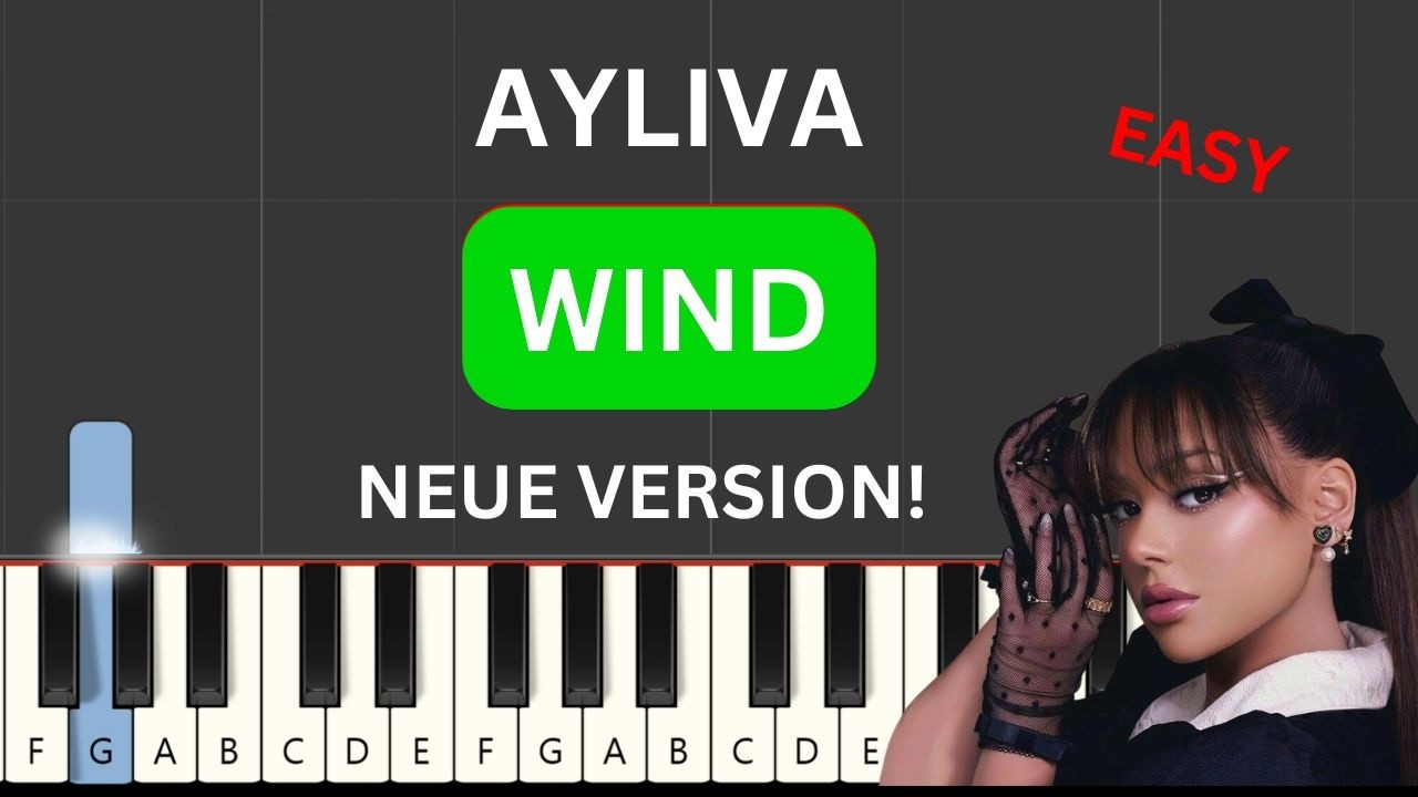 AYLIVA - Wind (EASY Piano Tutorial) (+ Noten)