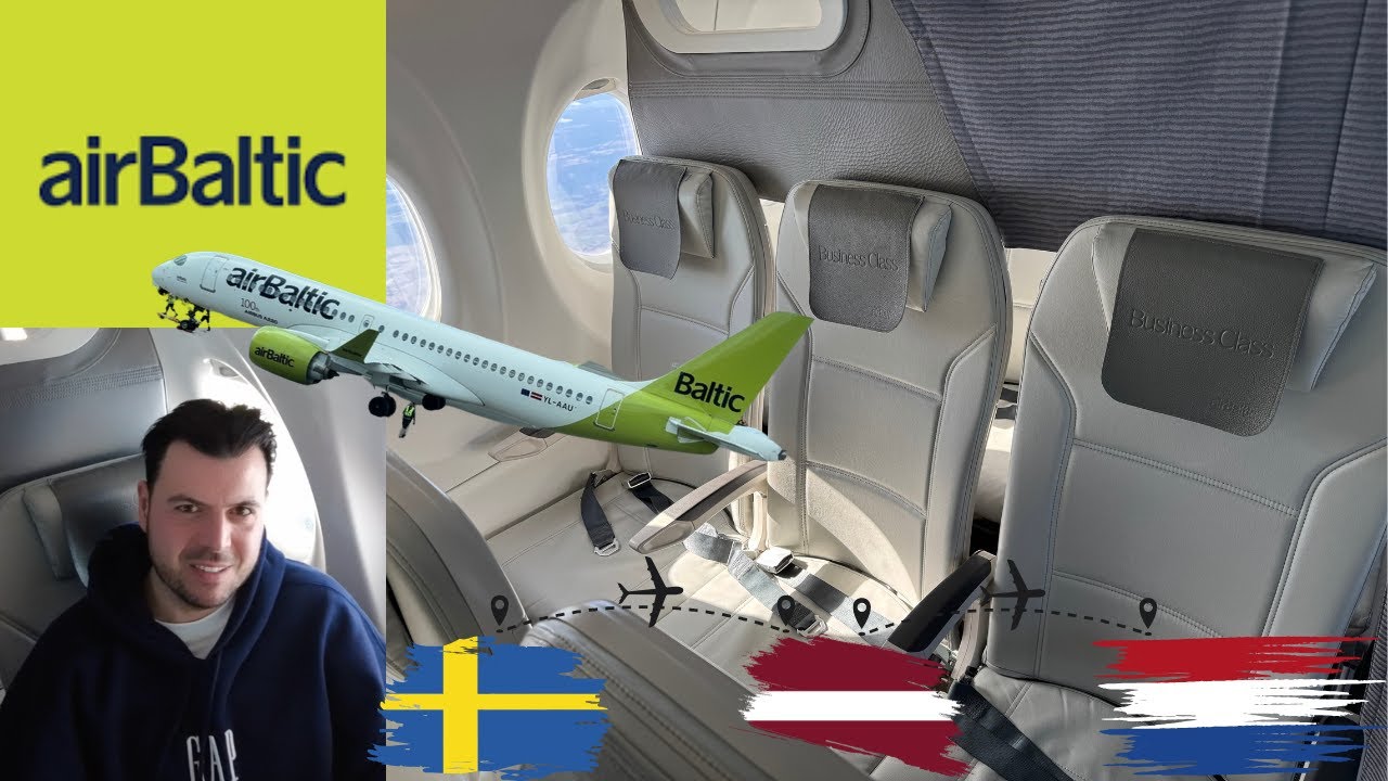 THE BEST OR THE WORST ?? | AIR BALTIC | BUSINESS CLASS | STOCKHOLM - AMSTERDAM | A220-300 | REVIEW |