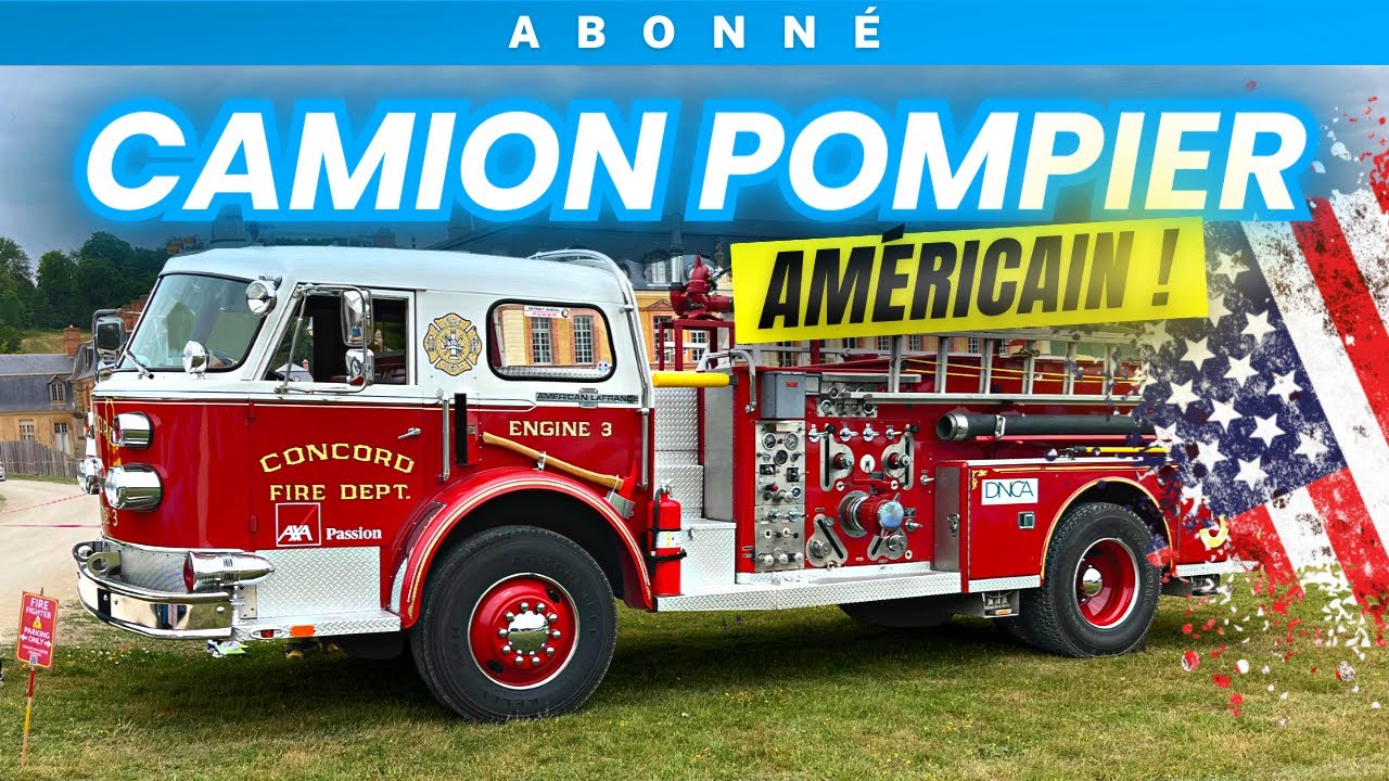 INSOLITE ! Il nous présente son Camion de Pompier Américain (Waouh !)