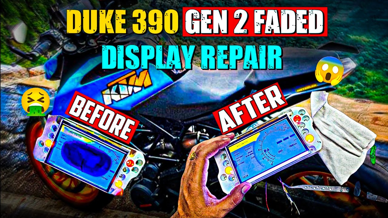 Duke 390 Gen 2 FADED DISPLAY REPAIR as like Original #duke390 #superbike #modificition #rider #bike 