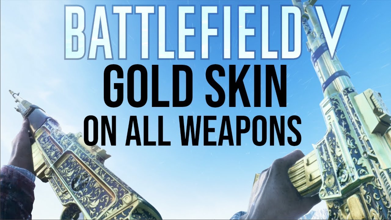 GOLD SKIN ON ALL WEAPONS! | Battlefield 5 Gold Plated on every single gun!