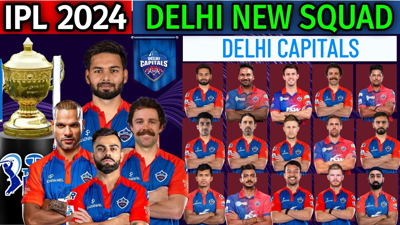 IPL 2024 Delhi Capitals Full Squad | DC Team Squad for IPL 2024 | DC Team Squad 2024