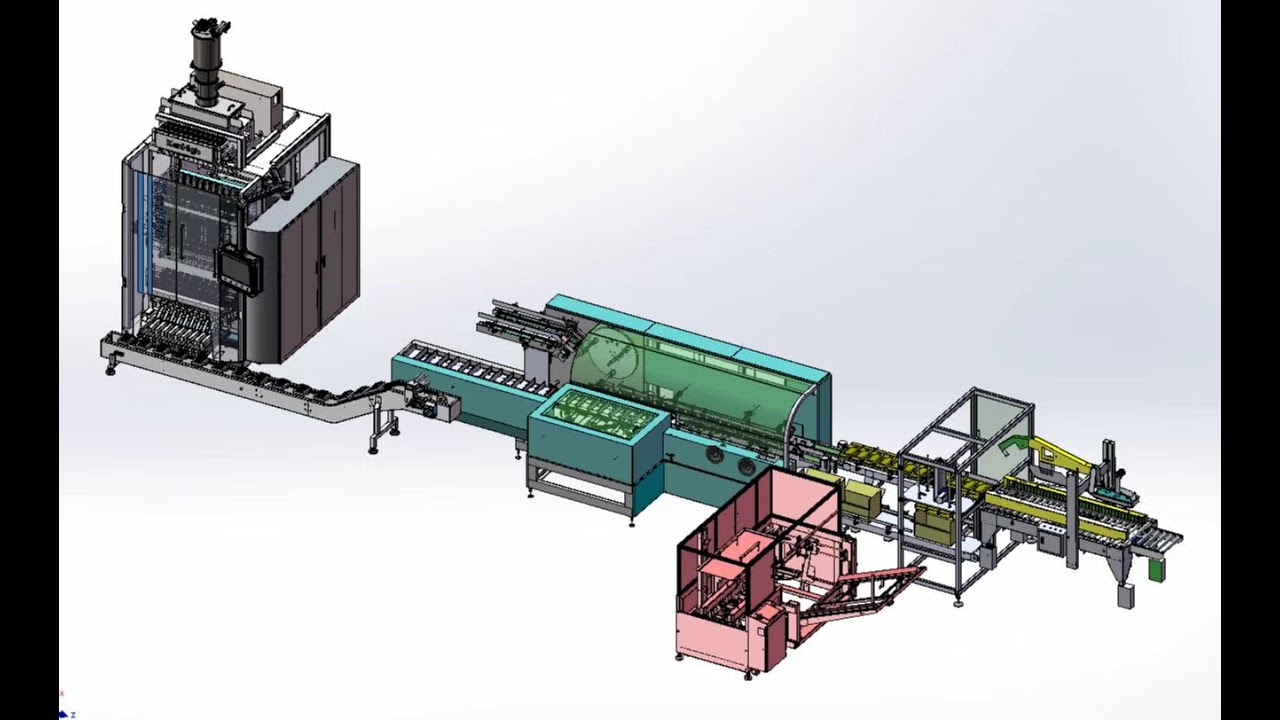 KenHigh/Multi-lane Stick Sachet Coffee Powder Packaging Solution with Cartoning & Casing System
