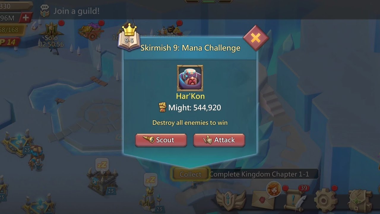 Unlocking Mana Chamber - Lords Mobile | Skirmish 9: Mana Challenge