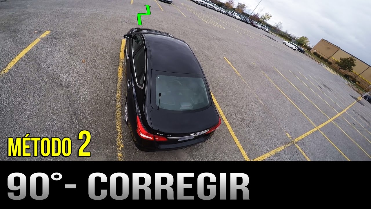 Estacionamiento a 90 grados - C&oacute;mo corregir - M&eacute;todo 2