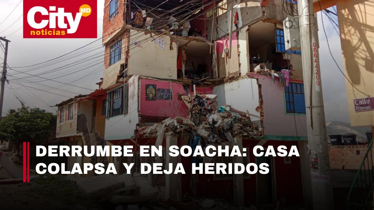Derrumbe en Soacha dejó heridos y generó evacuación de colegio | CityTv