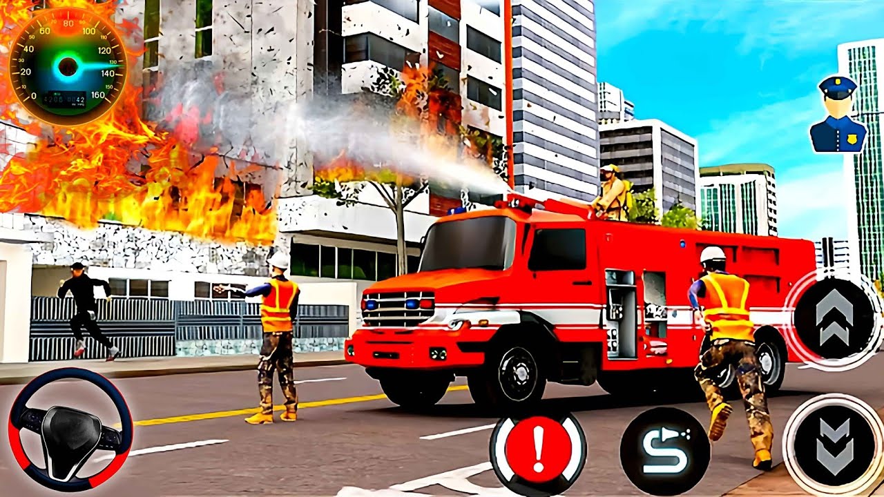 911 Fire Truck Rescue Simulator 3D - US Emergency Rescue Firefighter Game - Android Gameplay