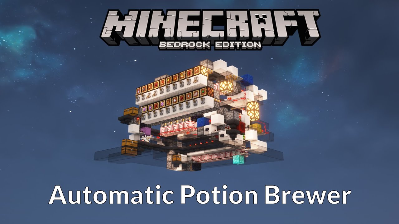 Minecraft Bedrock: Fully Automatic Potion Brewer