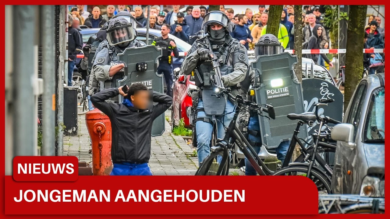 Jongeman door arrestatieteam (DSI) aangehouden Arnhem