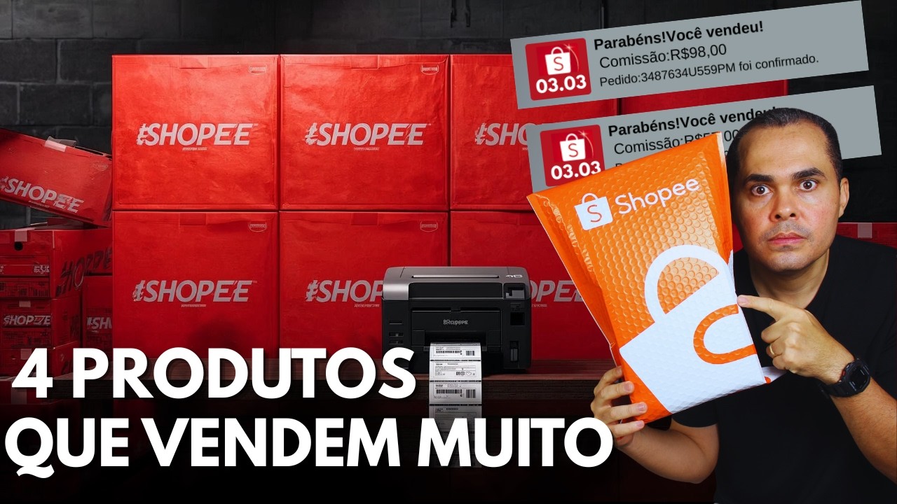 (at&eacute; iniciante vende) 4 tipos de produtos que vendem MUITO na Shopee e Mercado Livre em 2026