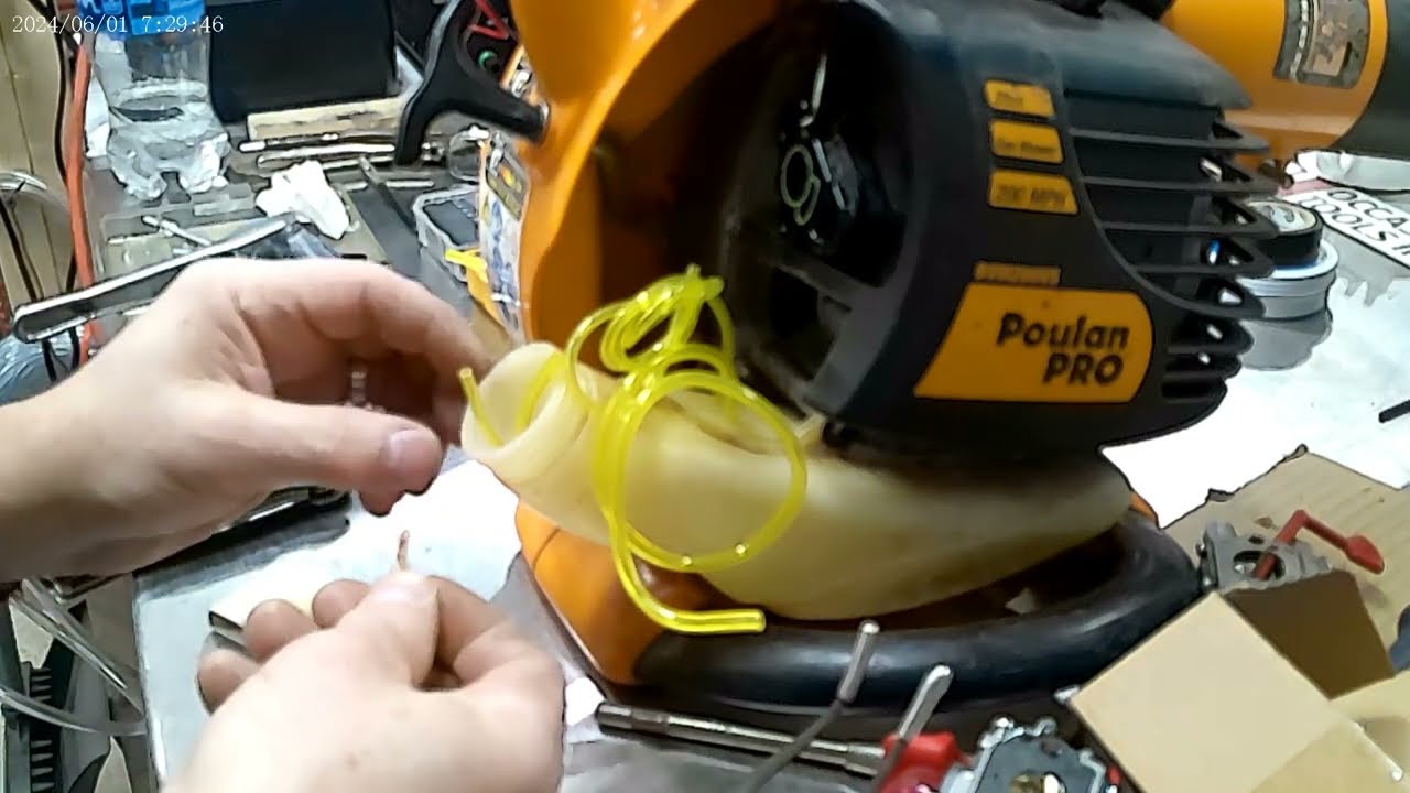 200 mph Poulan pro blower carburetor and fuel line replacement