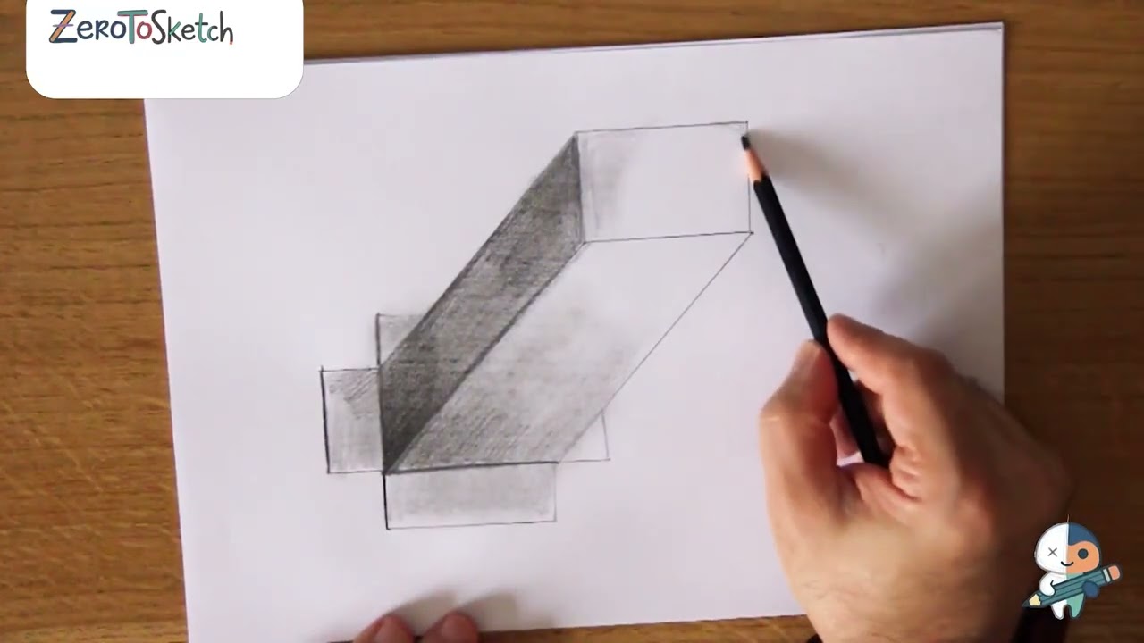 Optical Illusion 3D Box Drawing Tutorial for Beginners