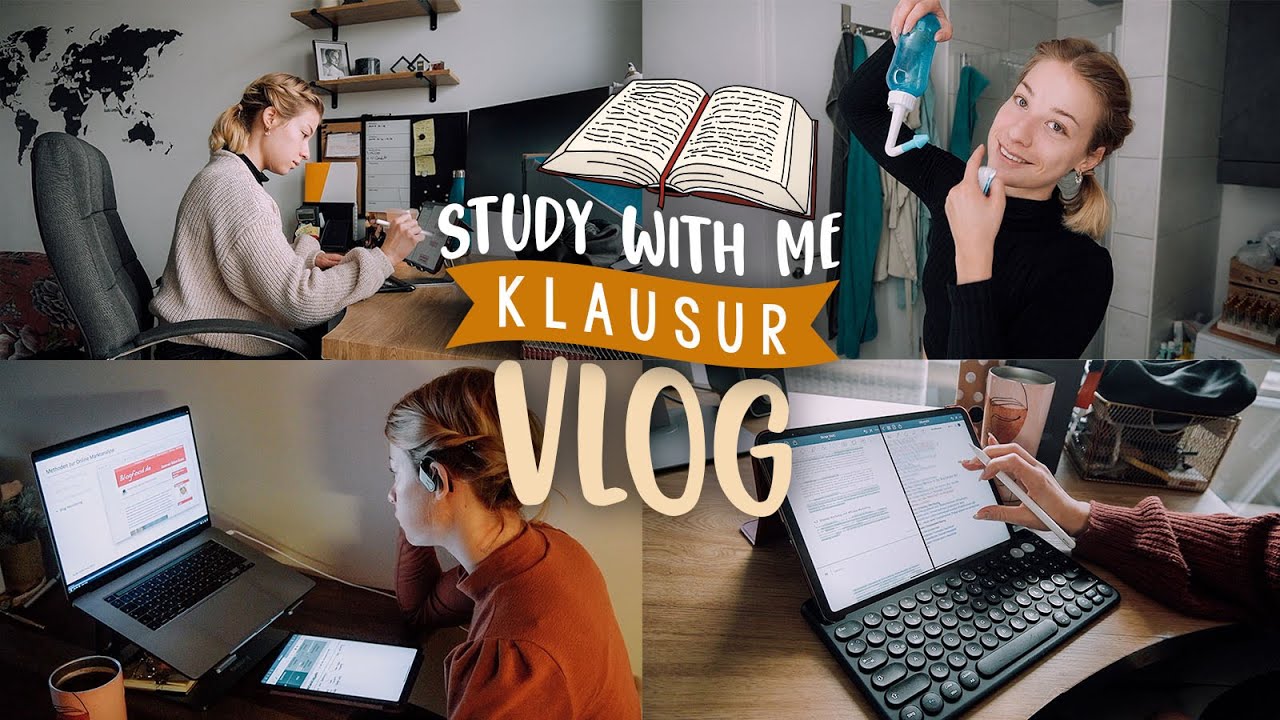 TAGE vor der KLAUSUR - Study with Me (Vlog) Motivation & Tipps zum Lernen // JustSayEleanor