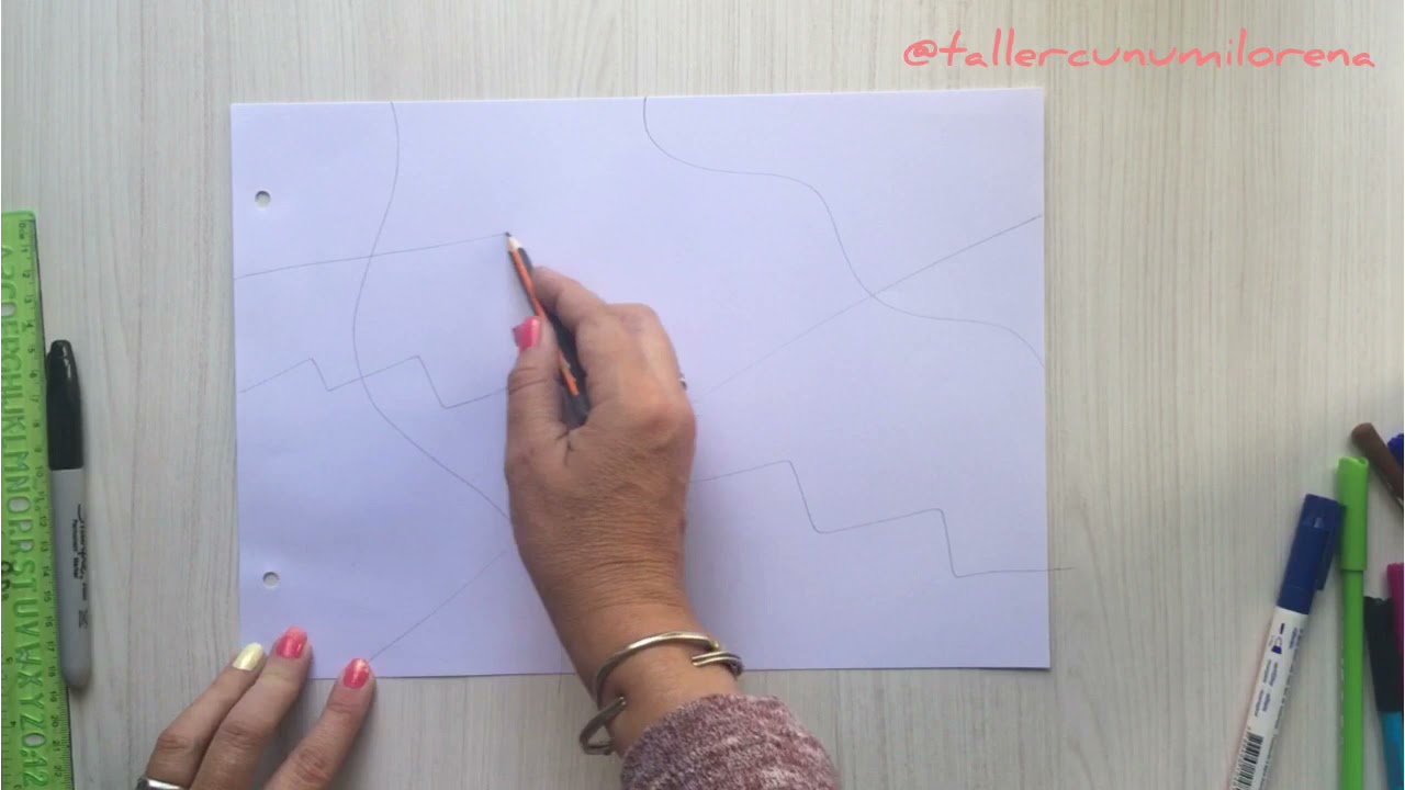 COMPOSICIÓN CON LÍNEAS Y PUNTOS - PLÁSTICA - ARTES VISUALES