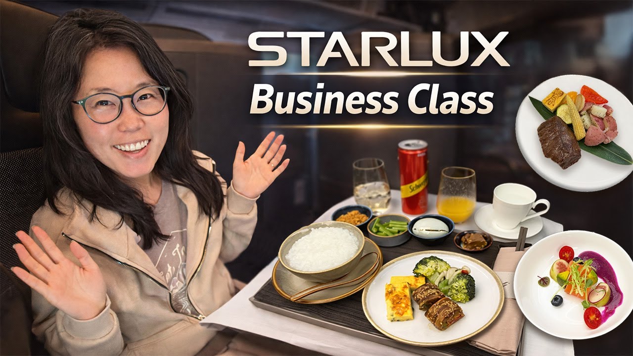 I Flew STARLUX Business Class from Taipei to Seattle ✈️ Full Review & Galactic Lounge Tour