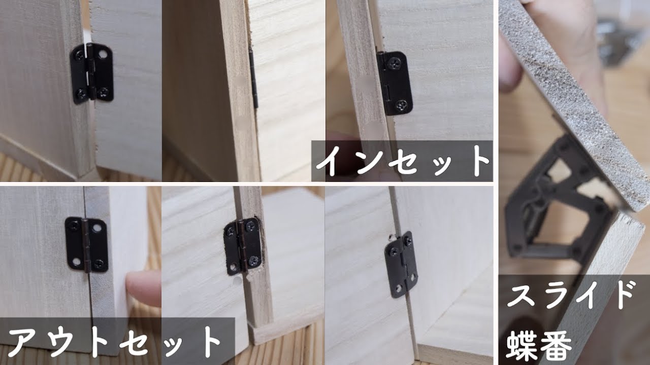 【蝶番】の取り付け方、それでいい？取り付け方で変わる扉の開き方！