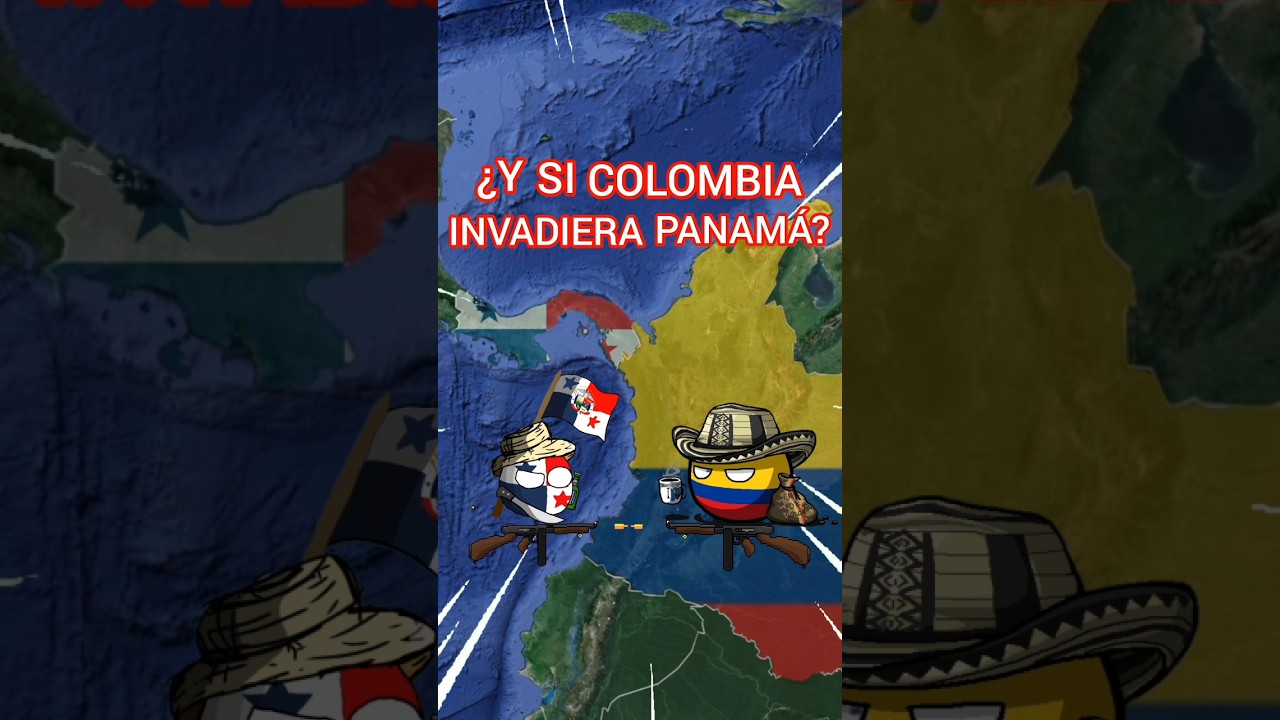 COLOMBIA VS PANAMA #countryballs #mapa #historia #curiosidades #colombia #guerra
