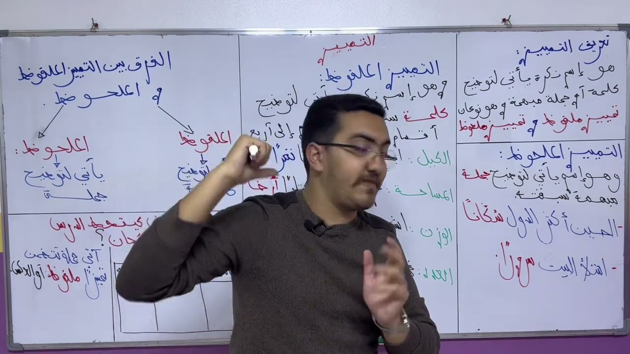 التمييز -علوم اللغة -الامتحان الجهوي-اللغة العربية